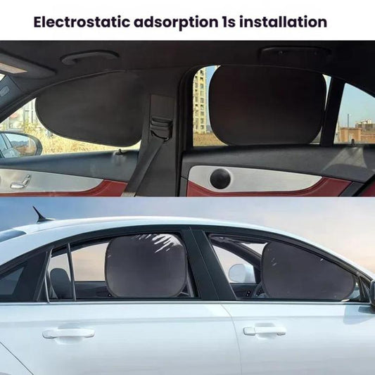 4pcs /Set SUITU ST-2414 Car Vinyl Static Film Adsorption Sunshade Sunscreen Heat Insulation Sunblinds - Sound & Heat Insulation Cotton by SUITU | Online Shopping UK | buy2fix