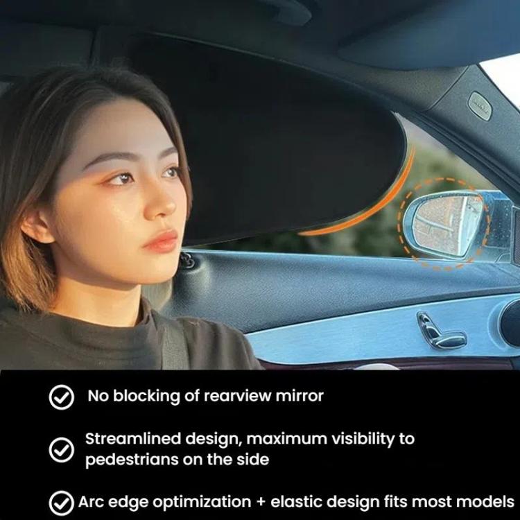 4pcs /Set SUITU ST-2414 Car Vinyl Static Film Adsorption Sunshade Sunscreen Heat Insulation Sunblinds - Sound & Heat Insulation Cotton by SUITU | Online Shopping UK | buy2fix