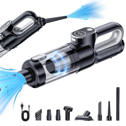 SUITU ST-8007C Car Vacuum Cleaner Vacuuming Blowing Home Outdoor Handheld Small Brushless Vacuum Cleaner(Black Silver) - Vacuum Cleaner by SUITU | Online Shopping UK | buy2fix