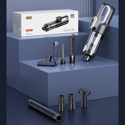 SUITU ST-8007C Car Vacuum Cleaner Vacuuming Blowing Home Outdoor Handheld Small Brushless Vacuum Cleaner(Black Silver) - Vacuum Cleaner by SUITU | Online Shopping UK | buy2fix