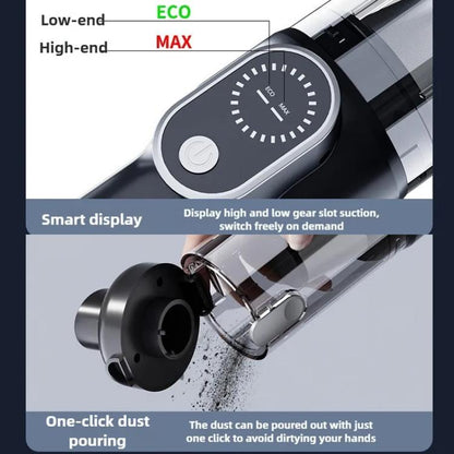 SUITU ST-8007C Car Vacuum Cleaner Vacuuming Blowing Home Outdoor Handheld Small Brushless Vacuum Cleaner(Black Silver) - Vacuum Cleaner by SUITU | Online Shopping UK | buy2fix