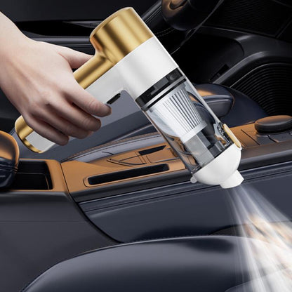 SUITU ST-6692Plus Car Power Suction Vacuum Cleaner Household Handheld Small Vacuum Cleaner(White Gold) - Vacuum Cleaner by SUITU | Online Shopping UK | buy2fix