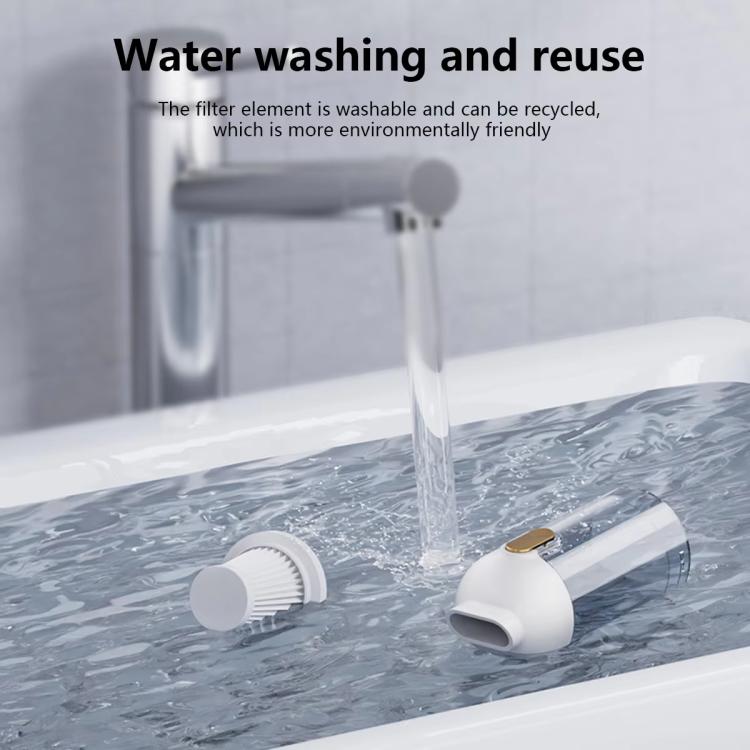 SUITU ST-6692Plus Car Power Suction Vacuum Cleaner Household Handheld Small Vacuum Cleaner(White Gold) - Vacuum Cleaner by SUITU | Online Shopping UK | buy2fix