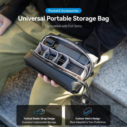 For DJI Osmo Pocket 3 Creator Combo TELESIN Universal Portable Storage Bag Carrying Case(Black) - Case & Bags by TELESIN | Online Shopping UK | buy2fix