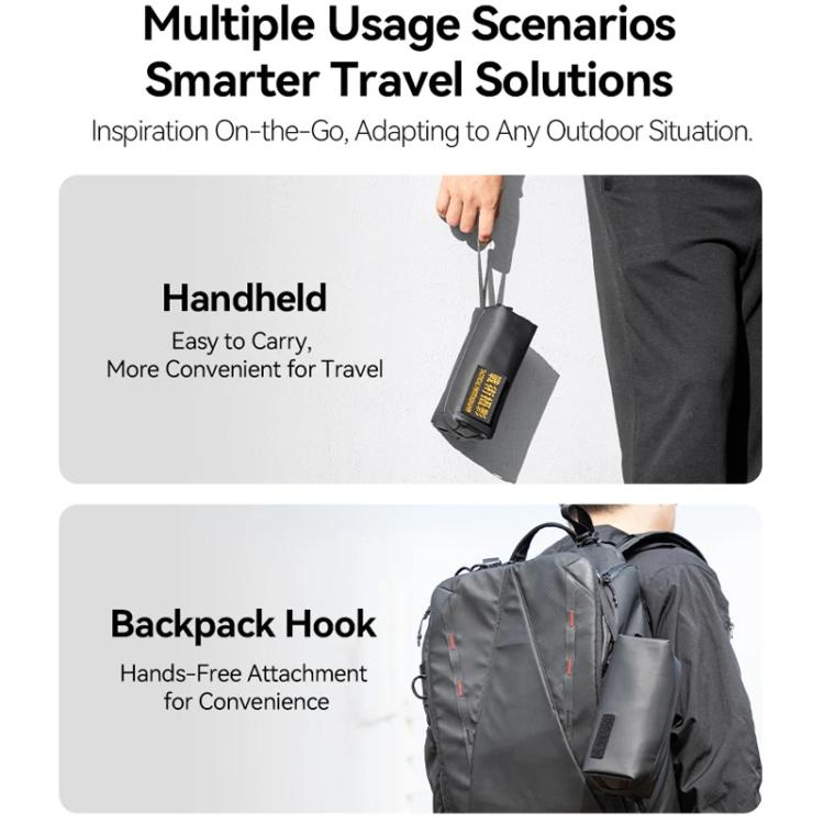 For DJI Osmo Pocket 3 Creator Combo TELESIN Universal Portable Storage Bag Carrying Case(Black) - Case & Bags by TELESIN | Online Shopping UK | buy2fix