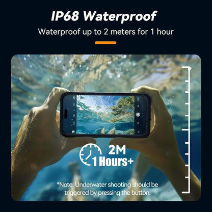 For iPhone 16 Pro TELESIN IP68 Waterproof Case Submersible Touchscreen Phone Cover - iPhone 16 Pro Cases by TELESIN | Online Shopping UK | buy2fix