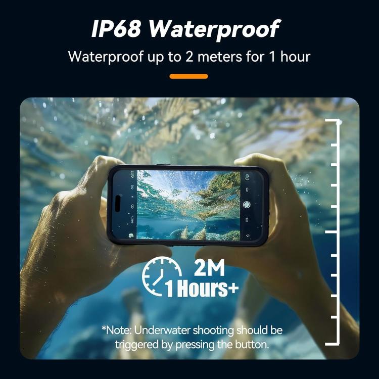 For iPhone 16 Pro Max TELESIN IP68 Waterproof Case Submersible Touchscreen Phone Cover - iPhone 16 Pro Max Cases by TELESIN | Online Shopping UK | buy2fix