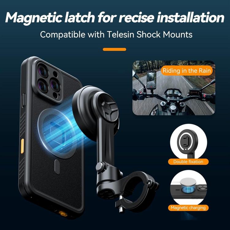 For iPhone 16 Pro TELESIN IP68 Waterproof Case Submersible Touchscreen Phone Cover - iPhone 16 Pro Cases by TELESIN | Online Shopping UK | buy2fix
