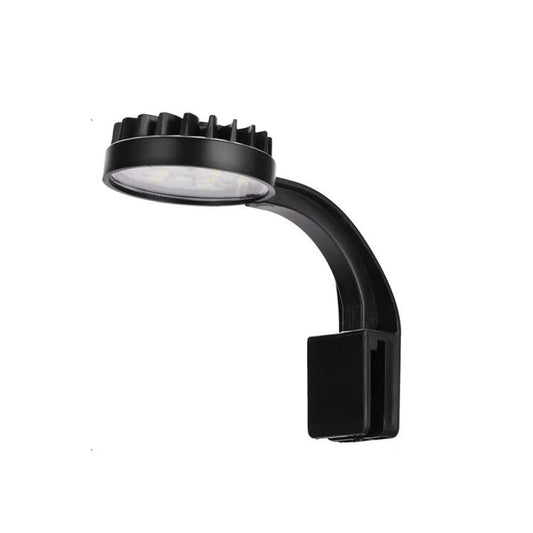110V 5W Blue White Aquarium LED Clip Light with 12 LEDs USB Powered Mini Fish Tank Light for Aquatic Plants, Water Grass & Small Tanks(Black) - Fish Tank Lamps by buy2fix | Online Shopping UK | buy2fix