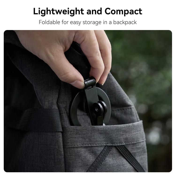 TELESIN Mobile Phone Magnetic Stand Two Claw Adapter Compatible with Chest Strap, Backpack Clip, Neck Mount(Black) - Stand by TELESIN | Online Shopping UK | buy2fix