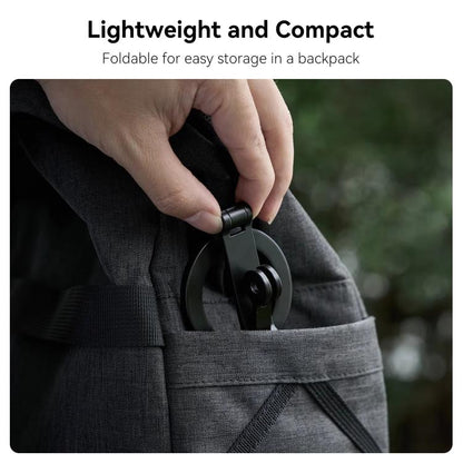 TELESIN Mobile Phone Magnetic Stand Two Claw Adapter Compatible with Chest Strap, Backpack Clip, Neck Mount(Black) - Stand by TELESIN | Online Shopping UK | buy2fix