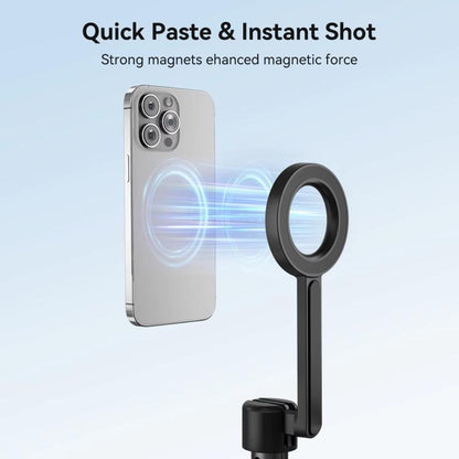 TELESIN 1.3m Magnetic Selfie Stick Tripod Phone Stand for Outdoor Vlog & Live Streaming with Bluetooth Remote(Black) - Stand by TELESIN | Online Shopping UK | buy2fix