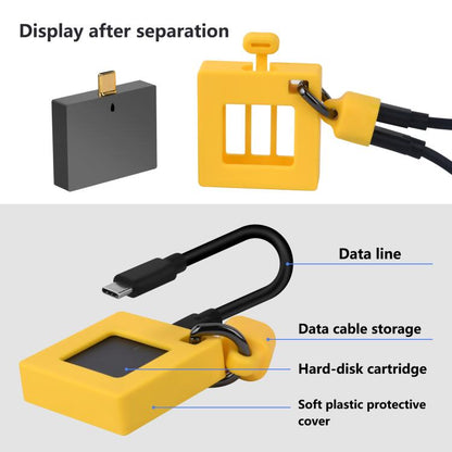 M.2 2230 NVMe Solid State Drive Enclosure 10Gbps Portable External Enclosure(Yellow) - HDD Enclosure by buy2fix | Online Shopping UK | buy2fix
