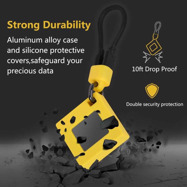 M.2 2230 NVMe Solid State Drive Enclosure 10Gbps Portable External Enclosure(Yellow) - HDD Enclosure by buy2fix | Online Shopping UK | buy2fix