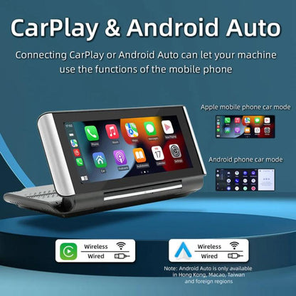 6.86 Inch Foldable Portable Bluetooth Car MP5 Player With MirrorLink/CarPlay/Android Auto Support, Spec: B5370 - Car MP3 & MP4 & MP5 by buy2fix | Online Shopping UK | buy2fix