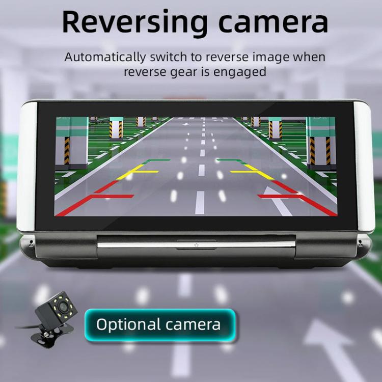 6.86 Inch Foldable Portable Bluetooth Car MP5 Player With MirrorLink/CarPlay/Android Auto Support, Spec: B5370+4LEDs Reversing Camera - Car MP3 & MP4 & MP5 by buy2fix | Online Shopping UK | buy2fix