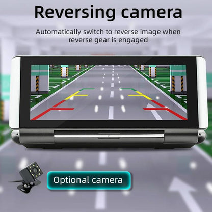 6.86 Inch Foldable Portable Bluetooth Car MP5 Player With MirrorLink/CarPlay/Android Auto Support, Spec: B5370+12LEDs Reversing Camera - Car MP3 & MP4 & MP5 by buy2fix | Online Shopping UK | buy2fix