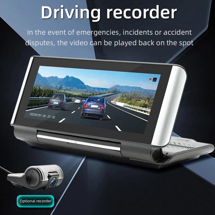 6.86 Inch Foldable Portable Bluetooth Car MP5 Player With MirrorLink/CarPlay/Android Auto Support, Spec: B5370+12LEDs Reversing Camera - Car MP3 & MP4 & MP5 by buy2fix | Online Shopping UK | buy2fix