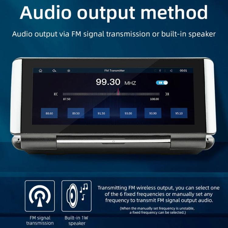 6.86 Inch Foldable Portable Bluetooth Car MP5 Player With MirrorLink/CarPlay/Android Auto Support, Spec: B5370+12LEDs Reversing Camera - Car MP3 & MP4 & MP5 by buy2fix | Online Shopping UK | buy2fix