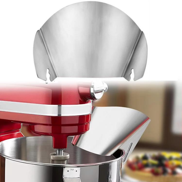 For KitchenAid Stand Mixer Stainless Steel Pouring Shield Food Chute Cover Attachment - Food Disposer Parts by buy2fix | Online Shopping UK | buy2fix