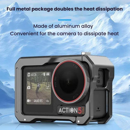 For DJI Osmo Action 5 Pro / 4 / 3 HEPAIL AC70 Metal Rabbit Cage - Protection Frame by HEPAIL | Online Shopping UK | buy2fix