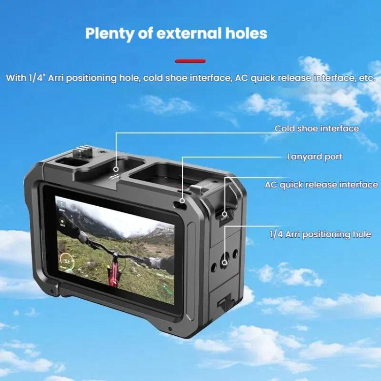 For DJI Osmo Action 5 Pro / 4 / 3 HEPAIL AC70 Metal Rabbit Cage - Protection Frame by HEPAIL | Online Shopping UK | buy2fix