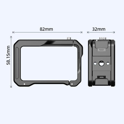 For DJI Osmo Action 5 Pro / 4 / 3 HEPAIL AC70 Metal Rabbit Cage - Protection Frame by HEPAIL | Online Shopping UK | buy2fix