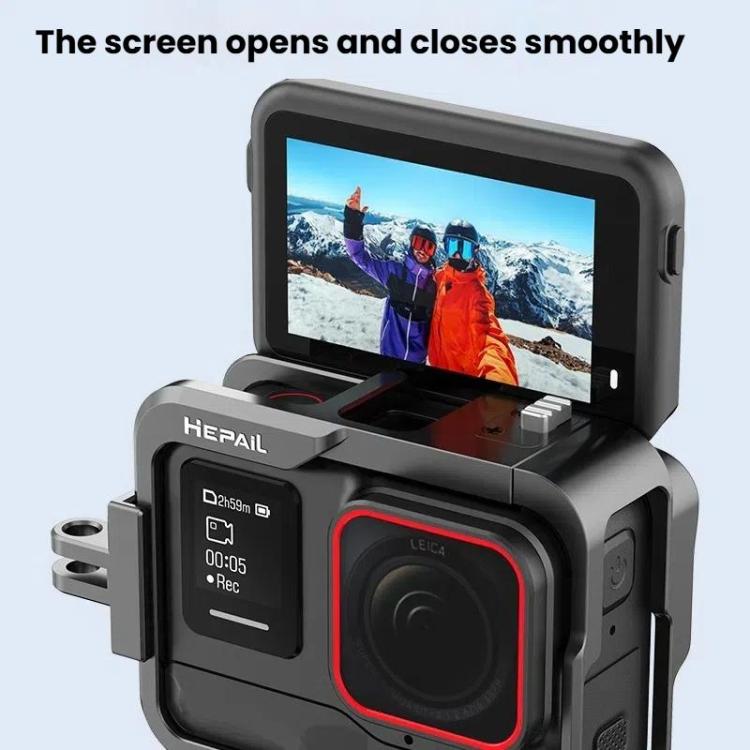 For Insta360 Ace HEPAIL AC-25 Metal Rabbit Cage Camera Frame Accessories - Mount & Holder by HEPAIL | Online Shopping UK | buy2fix