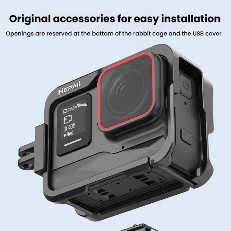 For Insta360 Ace HEPAIL AC-25 Metal Rabbit Cage Camera Frame Accessories - Mount & Holder by HEPAIL | Online Shopping UK | buy2fix