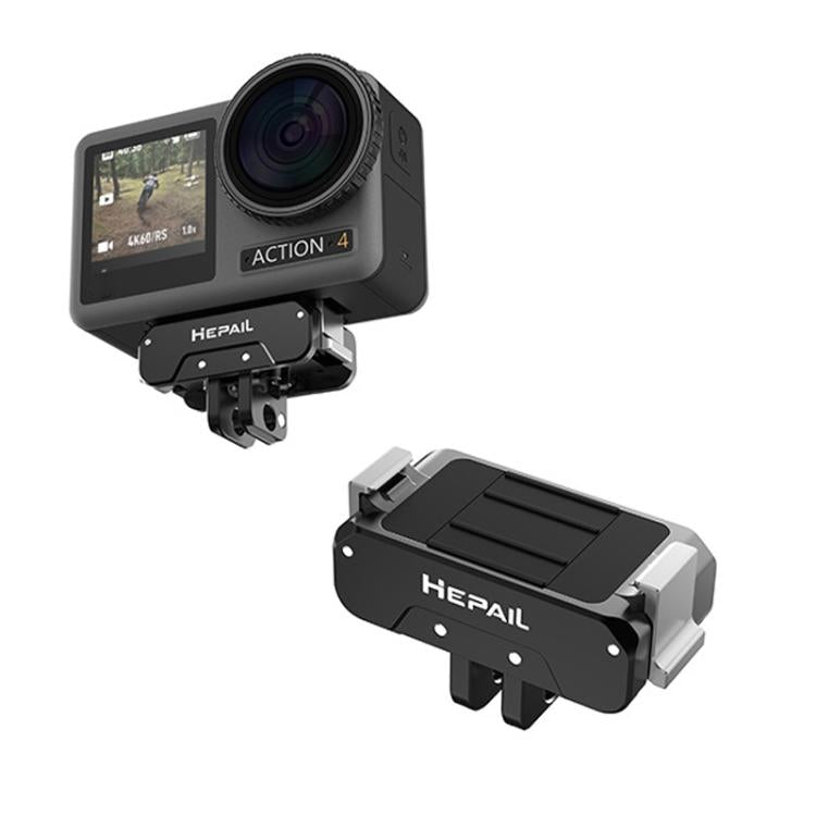 For DJI Osmo Action 4 / 3 HEPAIL AC-17 Metal Magnetic Quick Release - Mount & Holder by HEPAIL | Online Shopping UK | buy2fix