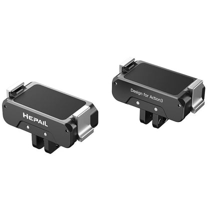 For DJI Osmo Action 4 / 3 HEPAIL AC-17 Metal Magnetic Quick Release - Mount & Holder by HEPAIL | Online Shopping UK | buy2fix