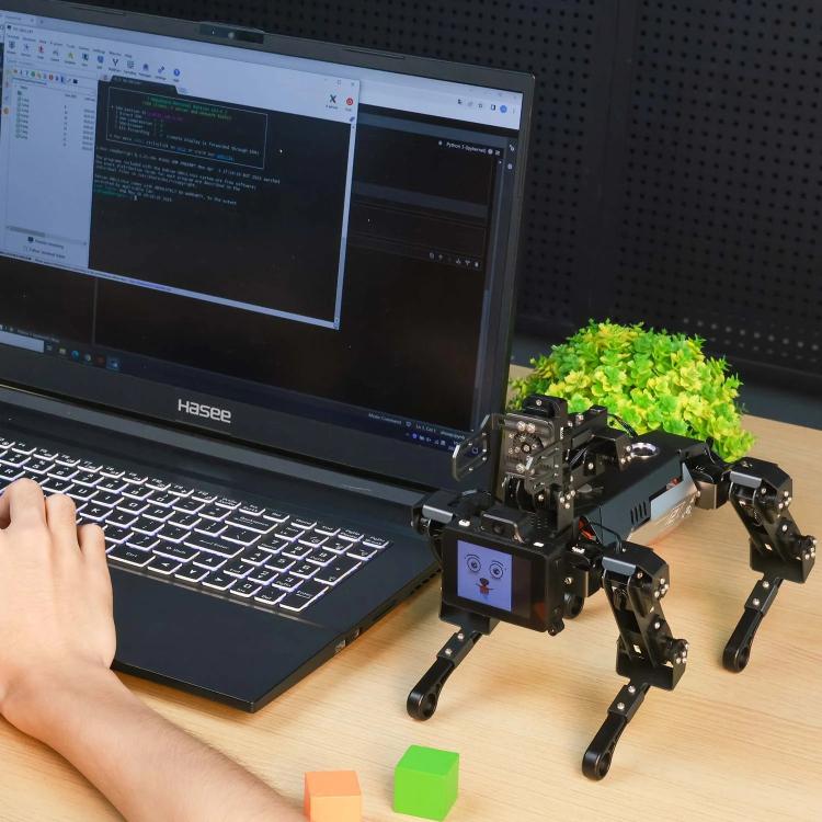 YAHBOOM DOGZILLA-Lite AI-Powered Bionic Robotic Dog 15-DOF Desktop Companion With Robotic Arm, Raspberry Pi Controlled, Multimodal AI & Visual Interaction - Robotics Accessories by YAHBOOM | Online Shopping UK | buy2fix