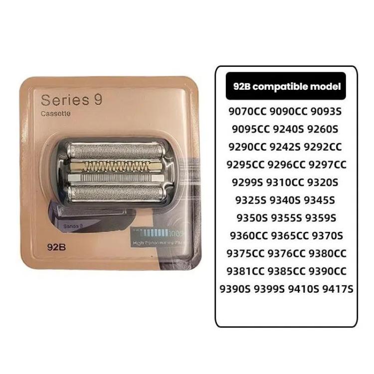 For Braun 9 Series Razor Head Assemblies, Style: 92B Gold - Shavers Parts by buy2fix | Online Shopping UK | buy2fix
