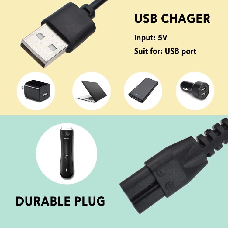 For Manscaped Lawn Mower Trimmer USB Charging Cable Charger Cord - Shavers Parts by buy2fix | Online Shopping UK | buy2fix