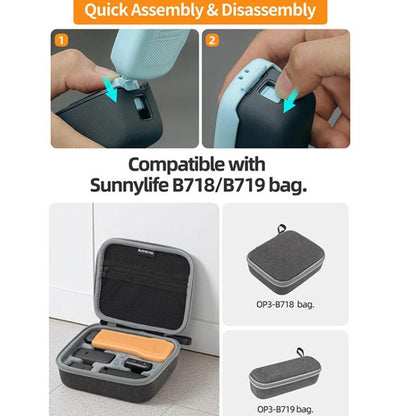 For DJI Osmo Pocket 3 Sunnylife OP3-K990 Protective Cover Body Filter Storage Top Cover Protective Case(Gray) - Case & Bags by Sunnylife | Online Shopping UK | buy2fix