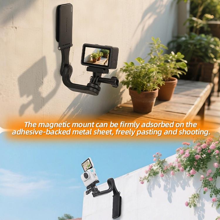 Sunnylife MJ996 Sports Camera Multi-Axis Rotating Magnetic Mount(Black) - Mount & Holder by Sunnylife | Online Shopping UK | buy2fix