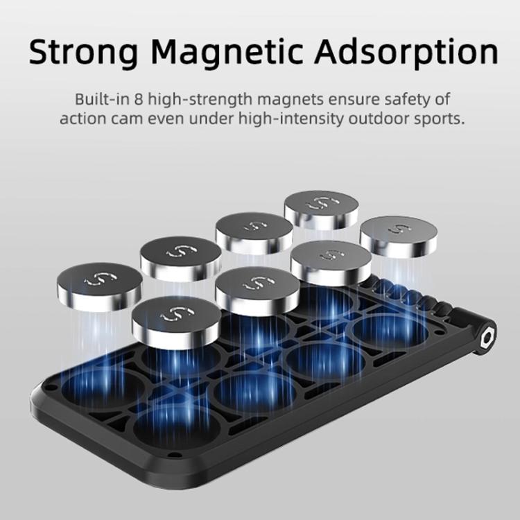 Sunnylife MJ996 Sports Camera Multi-Axis Rotating Magnetic Mount(Black) - Mount & Holder by Sunnylife | Online Shopping UK | buy2fix