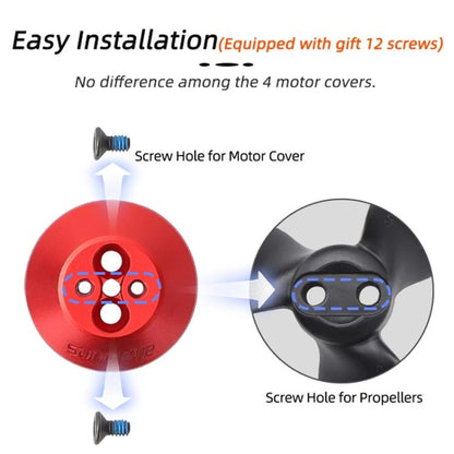 For DJI Avata 2 Sunnylife AT2-MD787 Motor Anti-dust Cover Aluminum Alloy Motor Protection Cover(Red) - Other by Sunnylife | Online Shopping UK | buy2fix