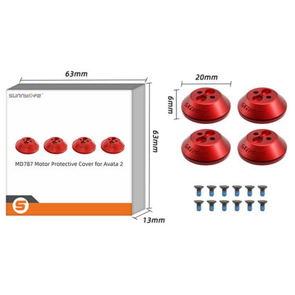For DJI Avata 2 Sunnylife AT2-MD787 Motor Anti-dust Cover Aluminum Alloy Motor Protection Cover(Red) - Other by Sunnylife | Online Shopping UK | buy2fix