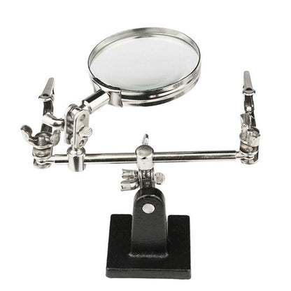 60mm Magnifying Glass With Auxiliary Clamp Soldering Iron Repair Circuit Board Desktop Magnifying Glass - Others by buy2fix | Online Shopping UK | buy2fix