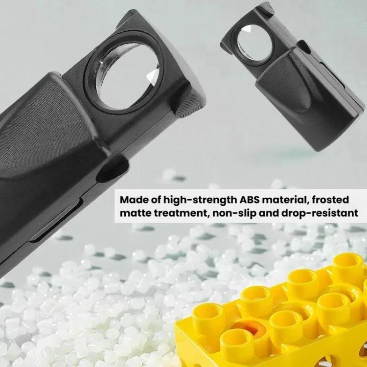 30X Jewelry Mirror Drawer-Style Telescopic Magnifying Glass With LED Lighting - Hand Held Style by buy2fix | Online Shopping UK | buy2fix