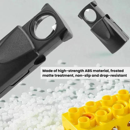 30X Jewelry Mirror Drawer-Style Telescopic Magnifying Glass With LED Lighting - Hand Held Style by buy2fix | Online Shopping UK | buy2fix