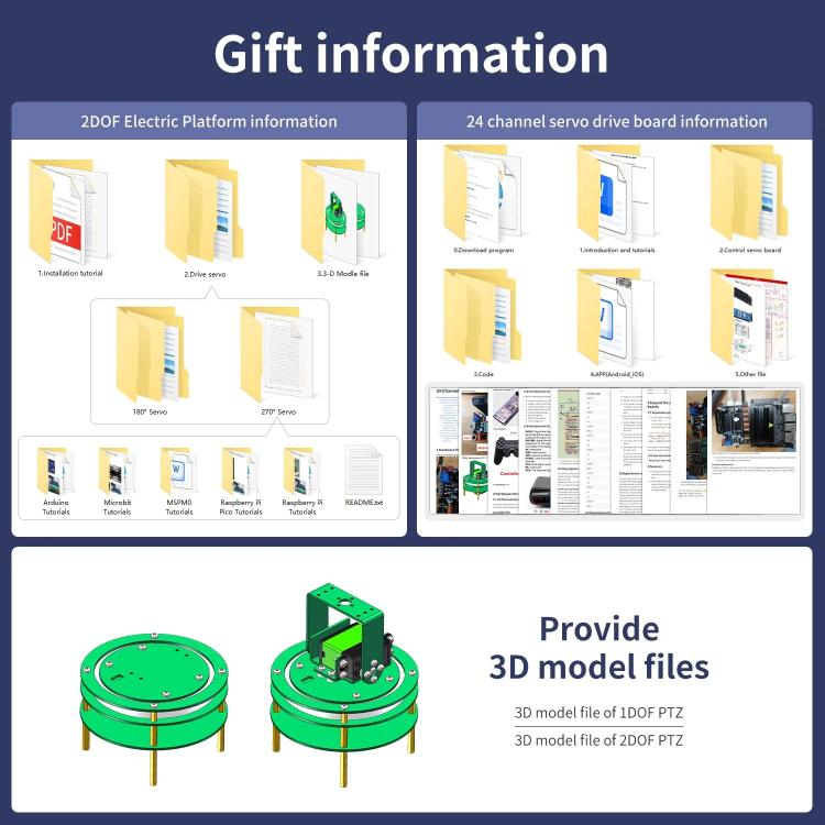 Yahboom 2DOF With Servo Electric Platform For Robot Car Black - Robotics Accessories by Yahboom | Online Shopping UK | buy2fix