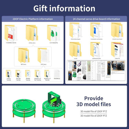 Yahboom 2DOF With Servo Electric Platform For Robot Car Green - Robotics Accessories by Yahboom | Online Shopping UK | buy2fix