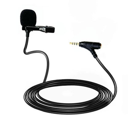 3.5mm TRRS Lavalier Microphone with Earphone Monitoring Jack Clip-on Lapel Mic 6m - Microphone by buy2fix | Online Shopping UK | buy2fix