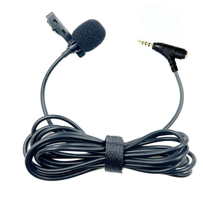 3.5mm TRRS Lavalier Microphone with Earphone Monitoring Jack Clip-on Lapel Mic 6m - Microphone by buy2fix | Online Shopping UK | buy2fix