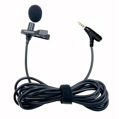 3.5mm TRRS Lavalier Microphone with Earphone Monitoring Jack Clip-on Lapel Mic 6m - Microphone by buy2fix | Online Shopping UK | buy2fix