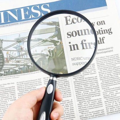 110mm 2/4X Handheld Magnifying Glass HD Reading Acrylic Lens Magnifying Glass - Hand Held Style by buy2fix | Online Shopping UK | buy2fix