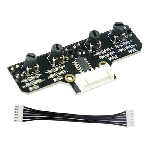 Yahboom 4 Channel Infrared Tracking Sensor Module For Smart Car Robot, Spec: Module+ 6Pin Cable - Sensor Module by Yahboom | Online Shopping UK | buy2fix