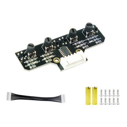 Yahboom 4 Channel Infrared Tracking Sensor Module For Smart Car Robot, Spec: With 6Pin Cable+16mm Copper Column - Sensor Module by Yahboom | Online Shopping UK | buy2fix